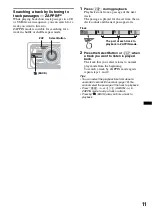 Предварительный просмотр 11 страницы Sony CDX-GT780UI Operating Instructions Manual