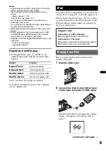 Предварительный просмотр 15 страницы Sony CDX-GT780UI Operating Instructions Manual