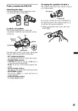 Предварительный просмотр 21 страницы Sony CDX-GT780UI Operating Instructions Manual