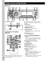 Preview for 8 page of Sony CDX-GT790UI Operating Instructions Manual