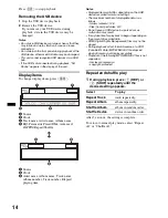 Предварительный просмотр 14 страницы Sony CDX-GT790UI Operating Instructions Manual