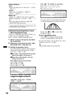 Предварительный просмотр 18 страницы Sony CDX-GT790UI Operating Instructions Manual