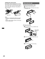 Предварительный просмотр 22 страницы Sony CDX-GT790UI Operating Instructions Manual