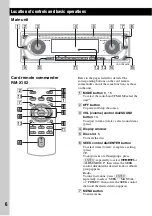 Предварительный просмотр 6 страницы Sony CDX-GT805DX - Cd Receiver Operating Instructions Manual