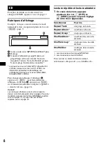 Предварительный просмотр 30 страницы Sony CDX-GT805DX - Cd Receiver Operating Instructions Manual