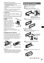 Предварительный просмотр 43 страницы Sony CDX-GT805DX - Cd Receiver Operating Instructions Manual