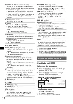 Предварительный просмотр 62 страницы Sony CDX-GT805DX - Cd Receiver Operating Instructions Manual