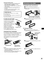 Предварительный просмотр 67 страницы Sony CDX-GT805DX - Cd Receiver Operating Instructions Manual