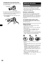 Preview for 20 page of Sony CDX-GT828U Operating Instructions Manual