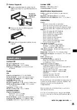 Preview for 81 page of Sony CDX-GT828U Operating Instructions Manual