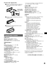 Preview for 109 page of Sony CDX-GT828U Operating Instructions Manual