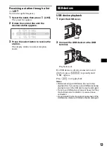 Предварительный просмотр 13 страницы Sony CDX-GT870US Operating Instructions Manual