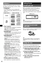 Preview for 4 page of Sony CDX-GT920U Operating Instructions Manual