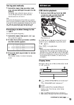 Preview for 13 page of Sony CDX-GT920U Operating Instructions Manual