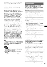 Preview for 23 page of Sony CDX-GT920U Operating Instructions Manual