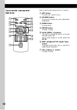 Предварительный просмотр 10 страницы Sony CDX-GT929U Operating Instructions Manual