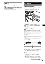 Предварительный просмотр 17 страницы Sony CDX-GT929U Operating Instructions Manual