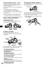 Предварительный просмотр 22 страницы Sony CDX-GT929U Operating Instructions Manual