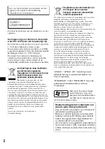 Предварительный просмотр 124 страницы Sony CDX-GT929U Operating Instructions Manual