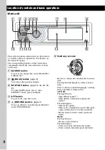 Предварительный просмотр 8 страницы Sony CDX-GT930UI - Fm/am Compact Disc Player Operating Instructions Manual