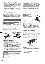 Предварительный просмотр 58 страницы Sony CDX-GT930UI - Fm/am Compact Disc Player Operating Instructions Manual