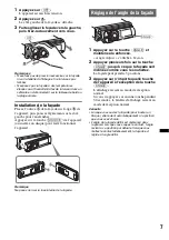 Предварительный просмотр 69 страницы Sony CDX-GT930UI - Fm/am Compact Disc Player Operating Instructions Manual