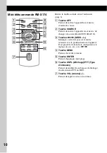 Предварительный просмотр 72 страницы Sony CDX-GT930UI - Fm/am Compact Disc Player Operating Instructions Manual