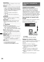 Предварительный просмотр 86 страницы Sony CDX-GT930UI - Fm/am Compact Disc Player Operating Instructions Manual