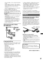 Предварительный просмотр 89 страницы Sony CDX-GT930UI - Fm/am Compact Disc Player Operating Instructions Manual