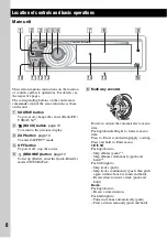 Предварительный просмотр 8 страницы Sony CDX-GT980UI Operating Instructions Manual