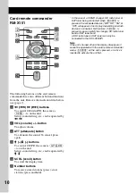 Предварительный просмотр 10 страницы Sony CDX-H905IP Operating Instructions Manual