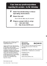 Предварительный просмотр 136 страницы Sony CDX-H905IP Operating Instructions Manual