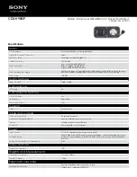 Sony CDX-H905IP Specifications предпросмотр