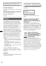 Preview for 2 page of Sony CDX-H910UI Marketing Specifications (CDXH910UI) Operating Instructions Manual