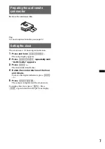 Preview for 7 page of Sony CDX-H910UI Marketing Specifications (CDXH910UI) Operating Instructions Manual