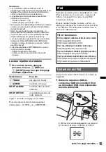 Preview for 39 page of Sony CDX-H910UI Marketing Specifications (CDXH910UI) Operating Instructions Manual