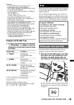 Preview for 91 page of Sony CDX-H910UI Marketing Specifications (CDXH910UI) Operating Instructions Manual