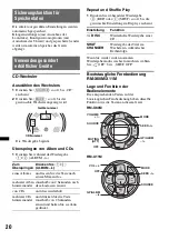 Preview for 96 page of Sony CDX-H910UI Marketing Specifications (CDXH910UI) Operating Instructions Manual