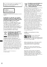 Preview for 106 page of Sony CDX-H910UI Marketing Specifications (CDXH910UI) Operating Instructions Manual