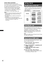 Предварительный просмотр 6 страницы Sony CDX-HR910UI Operating Instructions Manual