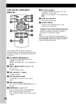 Предварительный просмотр 10 страницы Sony CDX-HR910UI Operating Instructions Manual