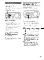 Предварительный просмотр 11 страницы Sony CDX-HR910UI Operating Instructions Manual