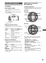 Предварительный просмотр 21 страницы Sony CDX-HR910UI Operating Instructions Manual