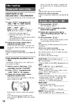 Preview for 12 page of Sony CDX-HS70MW - Marine Stereo Operating Instructions Manual