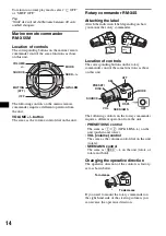 Preview for 14 page of Sony CDX-HS70MW - Marine Stereo Operating Instructions Manual