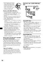 Preview for 16 page of Sony CDX-HS70MW - Marine Stereo Operating Instructions Manual