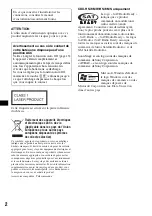 Preview for 22 page of Sony CDX-HS70MW - Marine Stereo Operating Instructions Manual