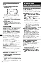 Preview for 76 page of Sony CDX-HS70MW - Marine Stereo Operating Instructions Manual