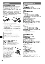 Preview for 104 page of Sony CDX-HS70MW - Marine Stereo Operating Instructions Manual