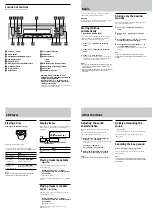 Предварительный просмотр 3 страницы Sony CDX-L250 - Fm/am Compact Disc Player Operating Instructions